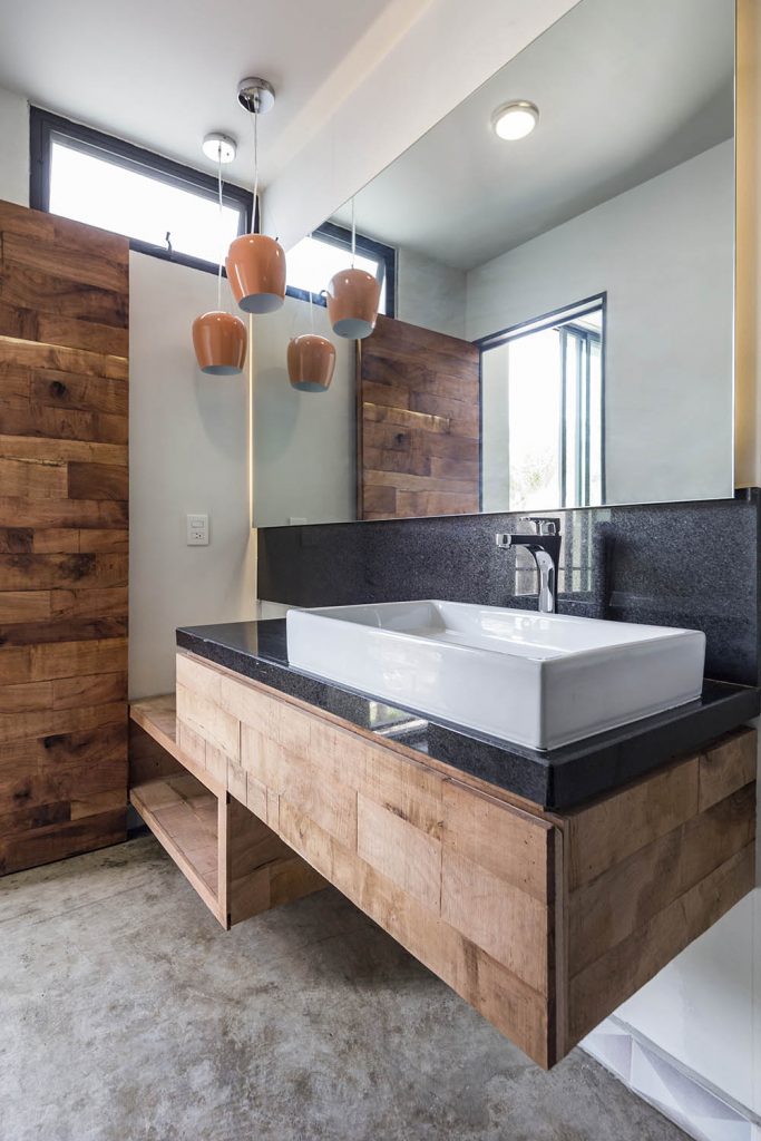 Estilo industrial en el baño